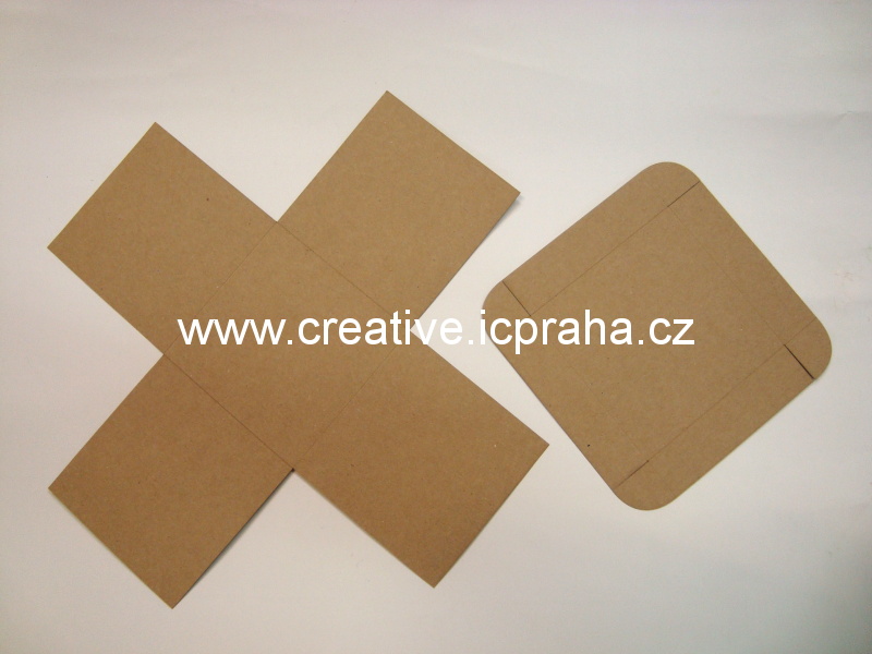 krabička exploding box 10x10x10cm kraft 300g